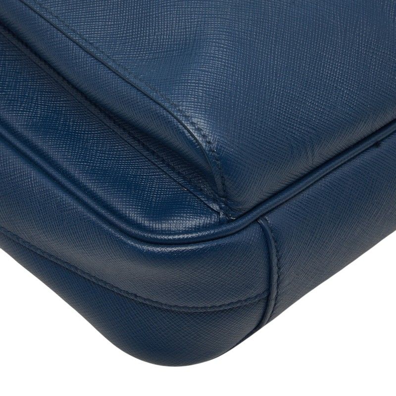 Prada Crossbody Shoulder Bag Navy Saffiano Leather — view 5