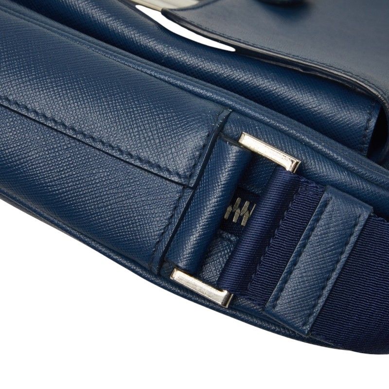 Prada Crossbody Shoulder Bag Navy Saffiano Leather — view 8