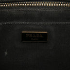 Prada Canapa Mini 2-Way Shoulder Bag Black Canvas — view 5