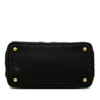 Prada Canapa Mini 2-Way Shoulder Bag Black Canvas — view 3