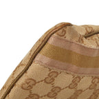 Gucci GG Canvas Sherry Line Crossbody Shoulder Bag Beige Gold Pink — view 5