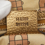 Gucci GG Canvas Sherry Line Crossbody Shoulder Bag Beige Gold Pink — view 9