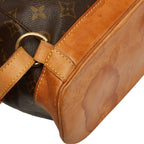 Louis Vuitton Monogram Montsouris GM Backpack Brown Leather — view 7