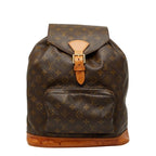 Louis Vuitton Monogram Montsouris GM Backpack Brown Leather