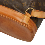 Louis Vuitton Monogram Montsouris GM Backpack Brown Leather — view 6