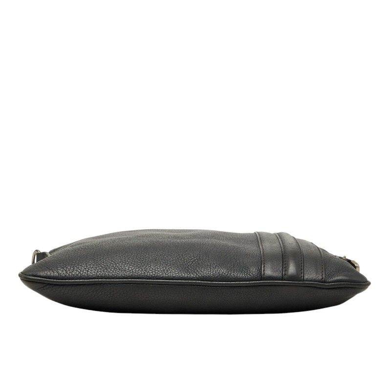 Gucci Crossbody Shoulder Bag Gray Leather — view 3