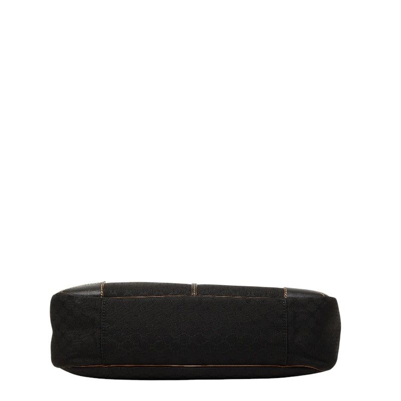 Celine Macadam Handbag Black Canvas Leather — view 3