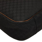 Celine Macadam Handbag Black Canvas Leather — view 7