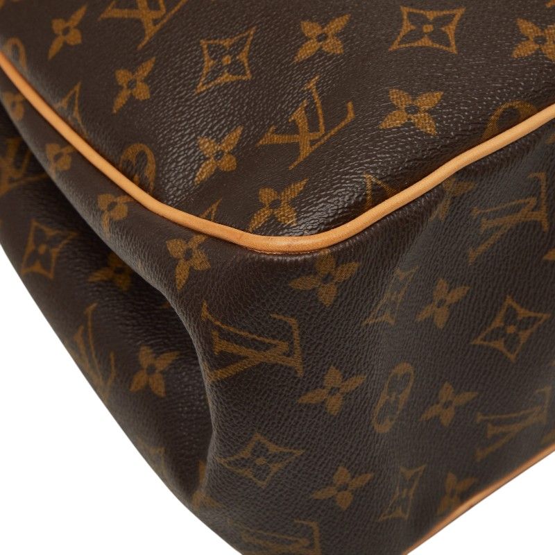 Louis Vuitton Monogram Batignolles Vertical Shoulder Bag Tote Brown Leather — view 5