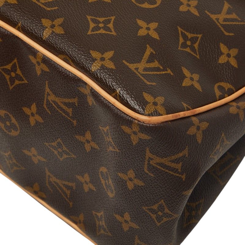Louis Vuitton Monogram Batignolles Vertical Shoulder Bag Tote Brown Leather — view 6