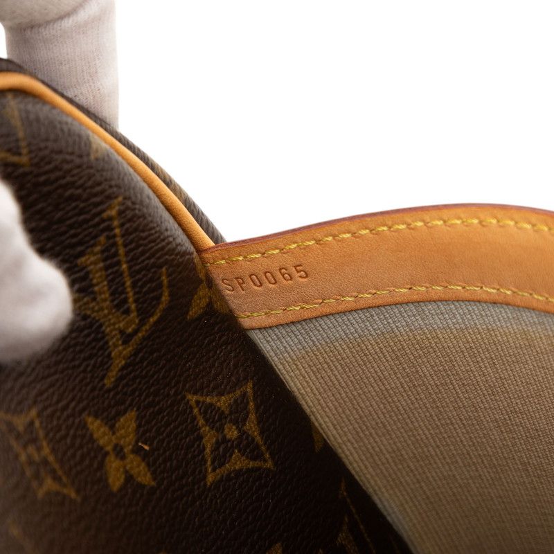 Louis Vuitton Monogram Reporter GM Crossbody Shoulder Bag Brown Leather — view 6
