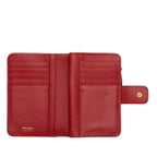 Prada Logo Bifold Wallet Red Saffiano Leather — view 4