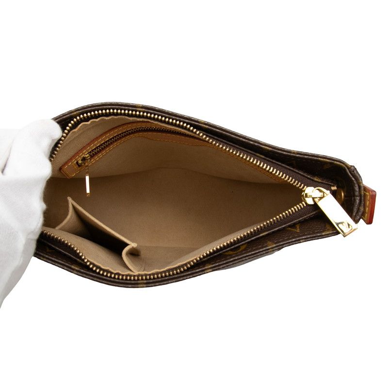 Louis Vuitton Monogram Looping MM Shoulder Bag Brown Leather — view 4