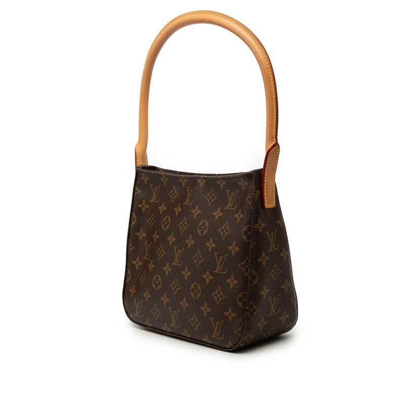 Louis Vuitton Monogram Looping MM Shoulder Bag Brown Leather — view 2