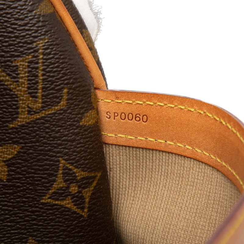 Louis Vuitton Monogram Reporter GM Crossbody Shoulder Bag Brown Leather — view 6