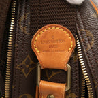Louis Vuitton Monogram Reporter GM Crossbody Shoulder Bag Brown Leather — view 5
