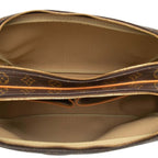 Louis Vuitton Monogram Reporter GM Crossbody Shoulder Bag Brown Leather — view 4
