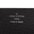 Louis Vuitton Taiga Envelope Carte de Visite Card Case Noir Black Leather — view 6