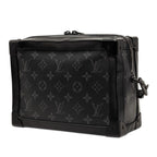 Louis Vuitton Monogram Eclipse Soft Trunk Crossbody Shoulder Bag Black Gray — view 2