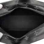 Louis Vuitton Monogram Eclipse Soft Trunk Crossbody Shoulder Bag Black Gray — view 5