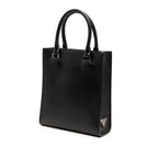 Prada Triangle Logo Mini 2-Way Shoulder Bag Black Leather — view 2