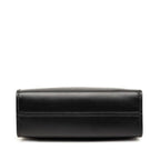Prada Triangle Logo Mini 2-Way Shoulder Bag Black Leather — view 3
