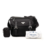 Prada Re-Nylon Shoulder Bag Black Nylon — view 6