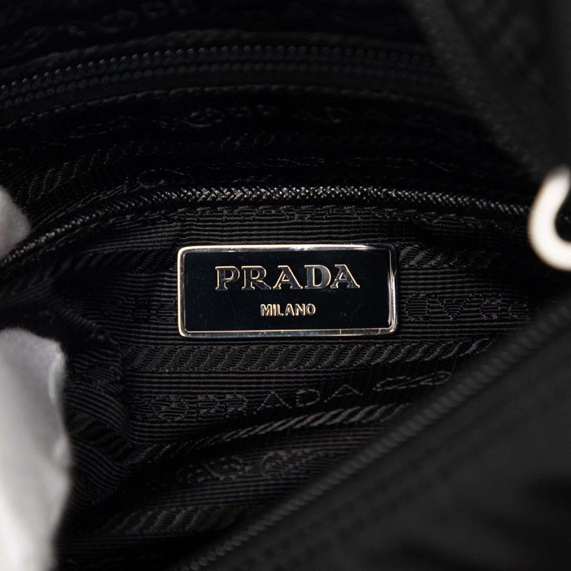 Prada Re-Nylon Shoulder Bag Black Nylon — view 5
