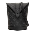 Louis Vuitton Monogram Eclipse Envelope Pouch Shoulder Bag Black Gray Leather