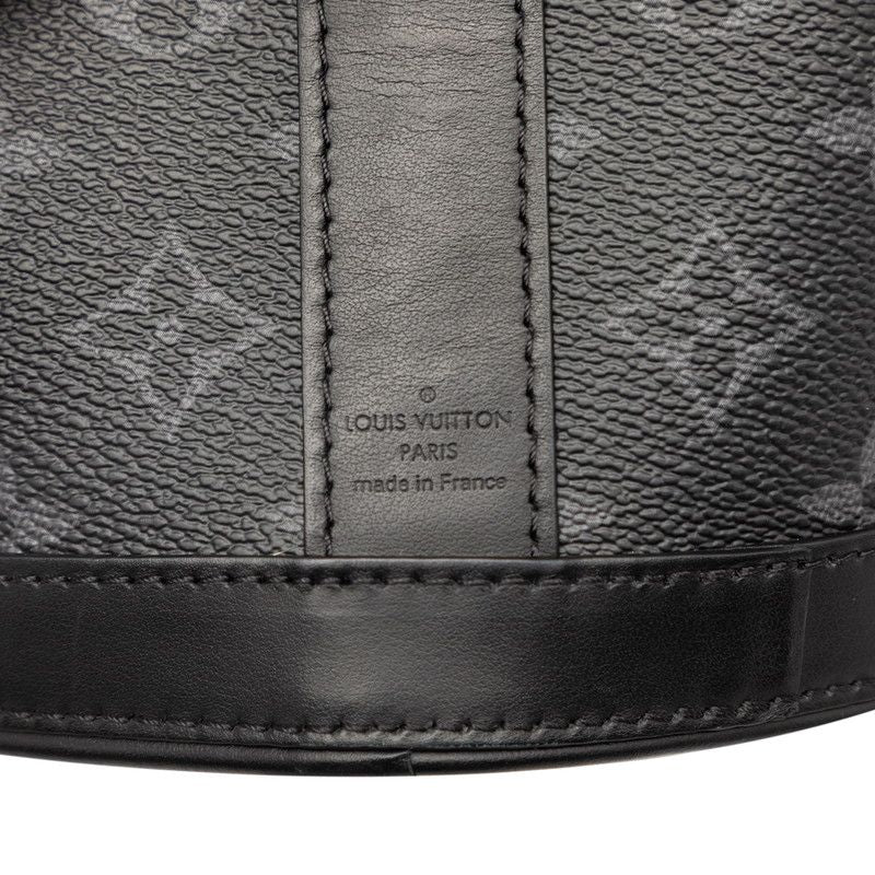 Louis Vuitton Monogram Eclipse Envelope Pouch Shoulder Bag Black Gray Leather — view 5