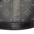 Louis Vuitton Monogram Eclipse Envelope Pouch Shoulder Bag Black Gray Leather — view 5
