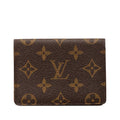 Louis Vuitton Monogram Porto 2 Cult Vertical Card Case Fixed Era Brown Leather