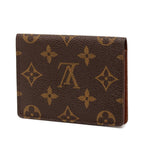 Louis Vuitton Monogram Porto 2 Cult Vertical Card Case Fixed Era Brown Leather — view 2