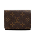 Louis Vuitton Monogram Envelope Carte de Visite Card Case Business Holder Brown