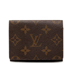 Louis Vuitton Monogram Envelope Carte de Visite Card Case Business Holder Brown