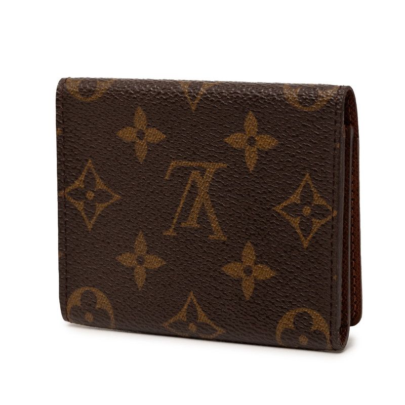 Louis Vuitton Monogram Envelope Carte de Visite Card Case Business Holder Brown — view 2
