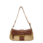 Dior Street Chic Shoulder Bag Beige Brown Leather