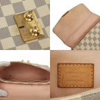 Louis Vuitton Damier Azur Croisette 2-Way Shoulder Bag White Leather — view 9