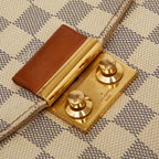 Louis Vuitton Damier Azur Croisette 2-Way Shoulder Bag White Leather — view 8