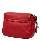 Gucci Soho Interlocking Chain Shoulder Bag Red Leather — view 2