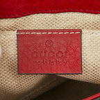 Gucci Soho Interlocking Chain Shoulder Bag Red Leather — view 9