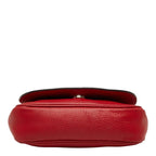 Gucci Soho Interlocking Chain Shoulder Bag Red Leather — view 3