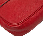 Gucci Soho Interlocking Chain Shoulder Bag Red Leather — view 7