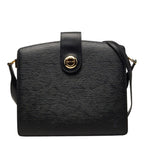 Louis Vuitton Epi Capuchin Shoulder Bag Black Noir Leather