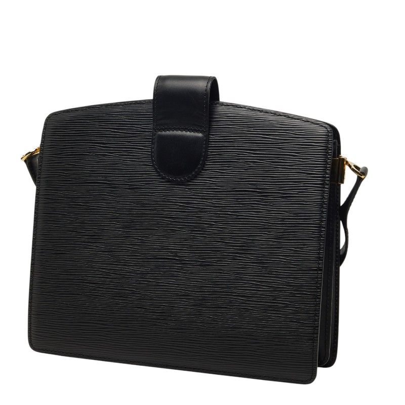 Louis Vuitton Epi Capuchin Shoulder Bag Black Noir Leather — view 2