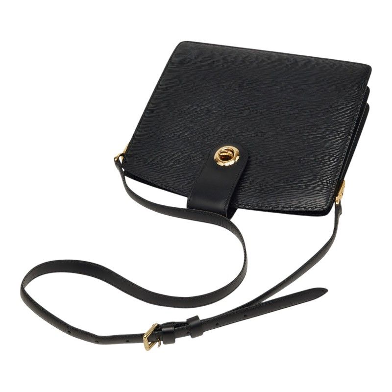 Louis Vuitton Epi Capuchin Shoulder Bag Black Noir Leather — view 4