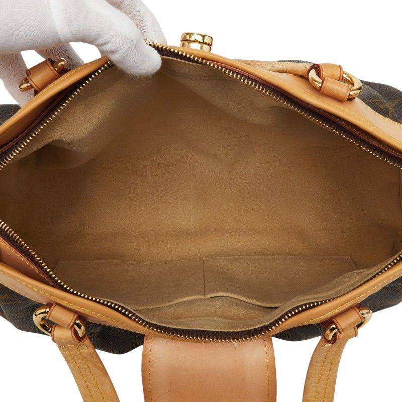 Louis Vuitton Monogram Boetie MM Tote Brown Leather — view 9