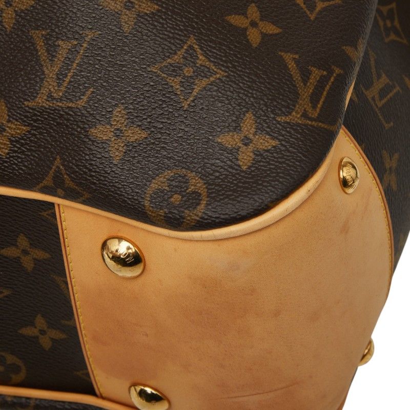 Louis Vuitton Monogram Boetie MM Tote Brown Leather — view 5