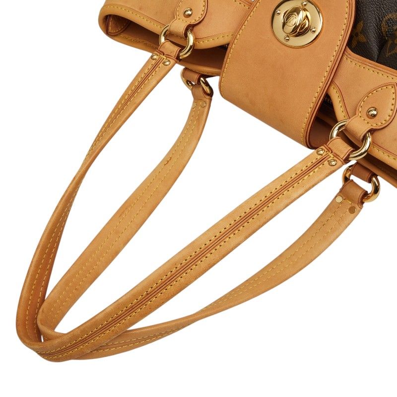 Louis Vuitton Monogram Boetie MM Tote Brown Leather — view 8