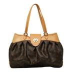 Louis Vuitton Monogram Boetie MM Tote Brown Leather